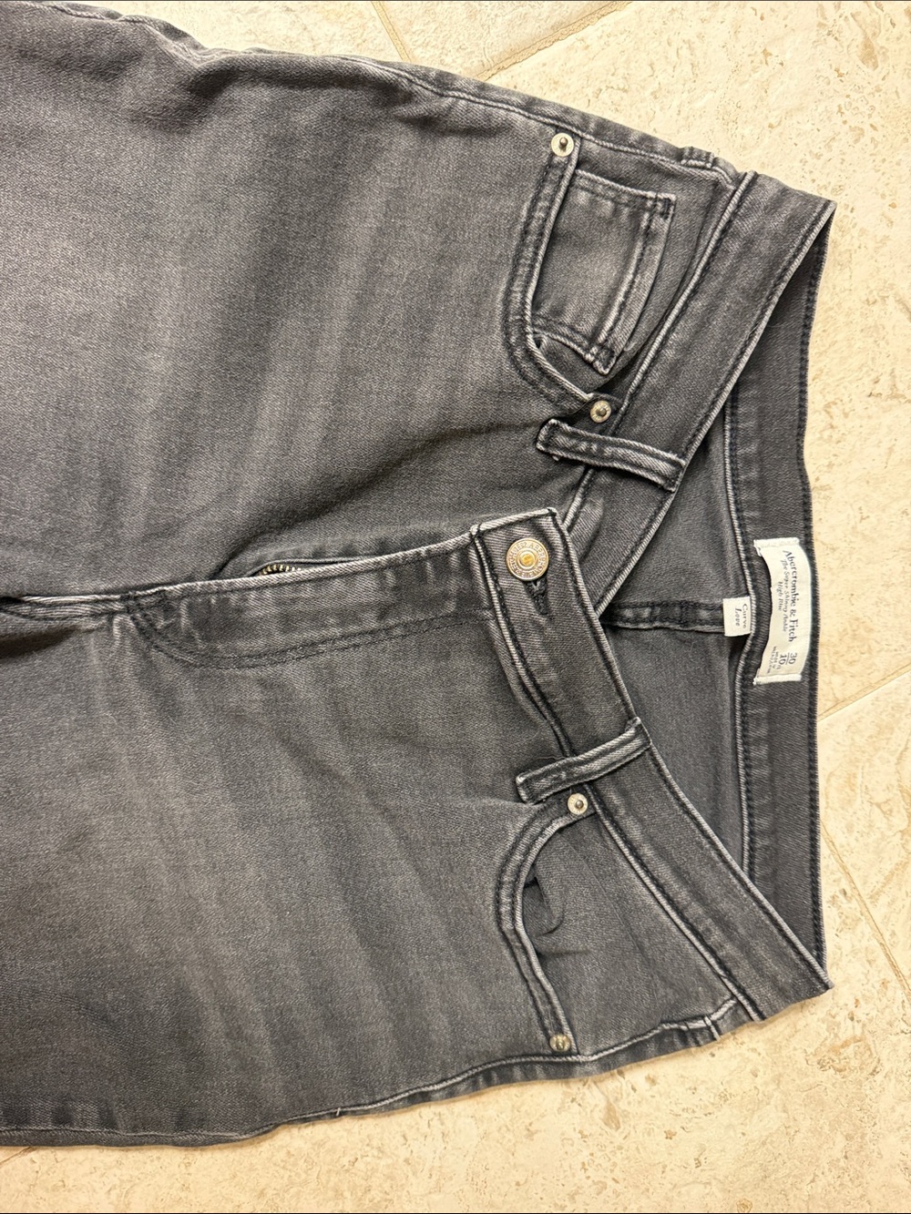 Abercrombie & Fitch Women's Charcoal Black Skinny Jeans - Picture 4 of 4